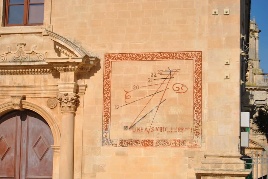 meridiana chiesa San Vincenzo Ferreri ragusa